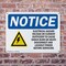 Signmission Electrical Hazard Voltage Or OSHA Notice Sign, Plastic, 10in W x 7in L, 2PK OS-2PACK-NS-P-710-L-11655 - alternate 2